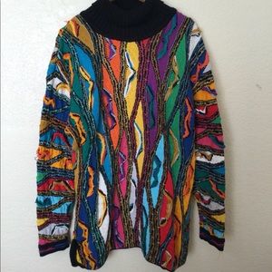 Vintage Coogi Turtleneck sweater Biggie Smalls szL
